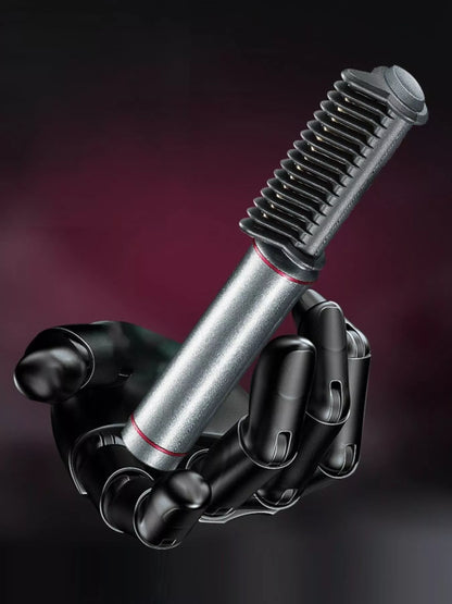 Sarah Express 2-in-1 Heated Straightening Comb - Multi-Functional Hair Styling Tool Silver One Size