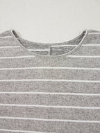 Sarah Express Women's Stripe Dolman Sleeve Drop Shoulder Top