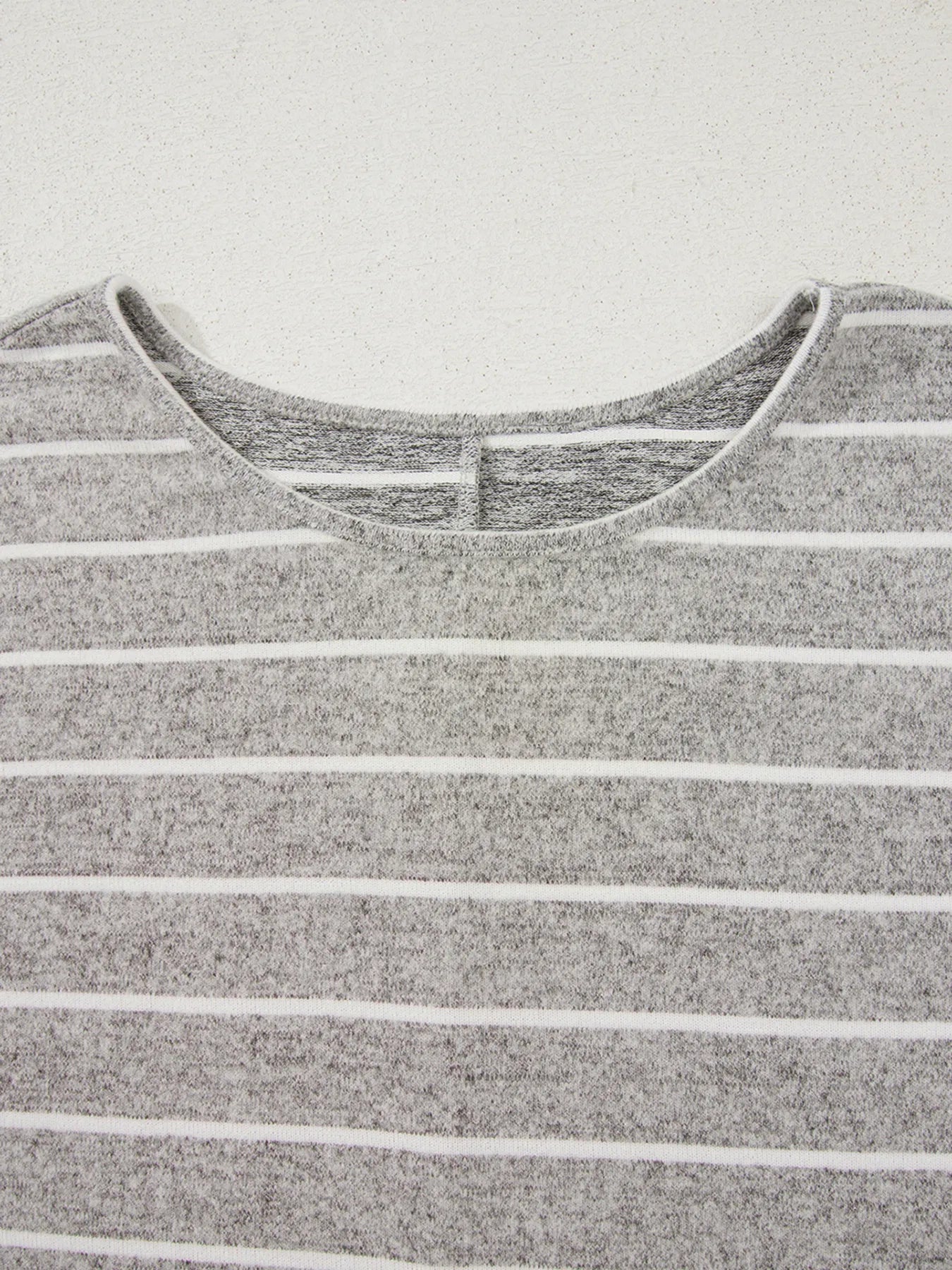 Sarah Express Women's Stripe Dolman Sleeve Drop Shoulder Top