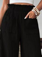 Sarah Express Women's High-Waisted Wide Leg Pants