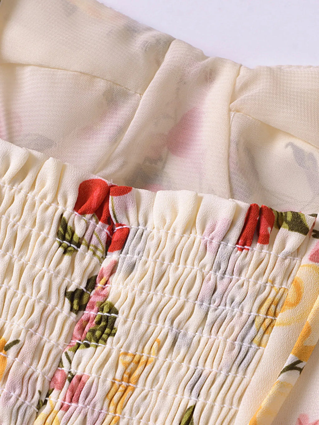 Sarah Express Women's Printed Smocked Cami Top