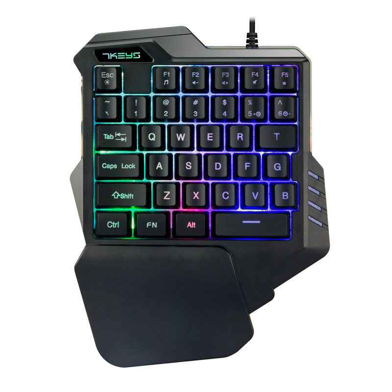 Sarah Express One-Handed RGB Mechanical Gaming Keyboard - Backlit Portable Mini Keypad Controller G30