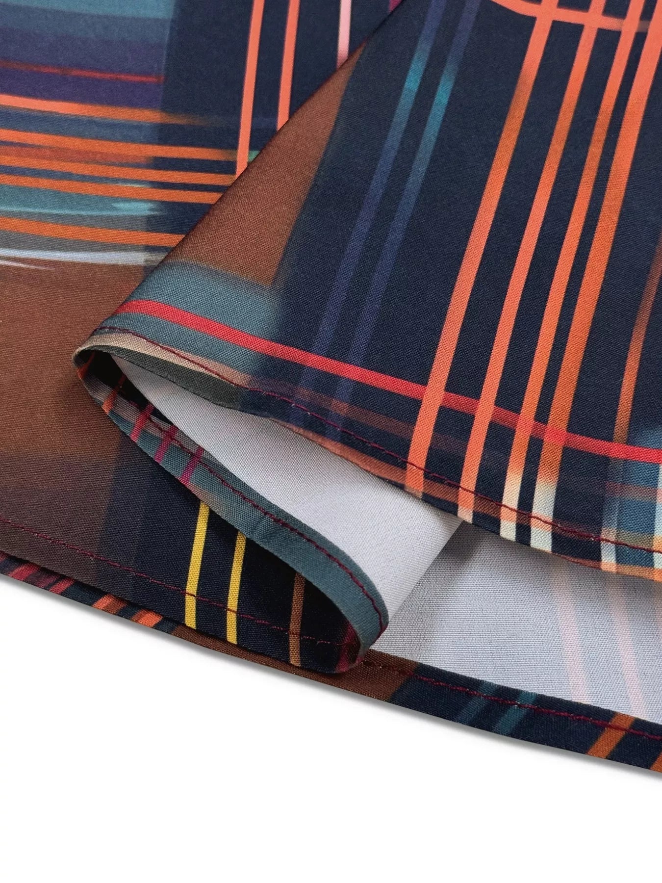 Sarah Express Women's Plaid Long Sleeve Shirt Dress