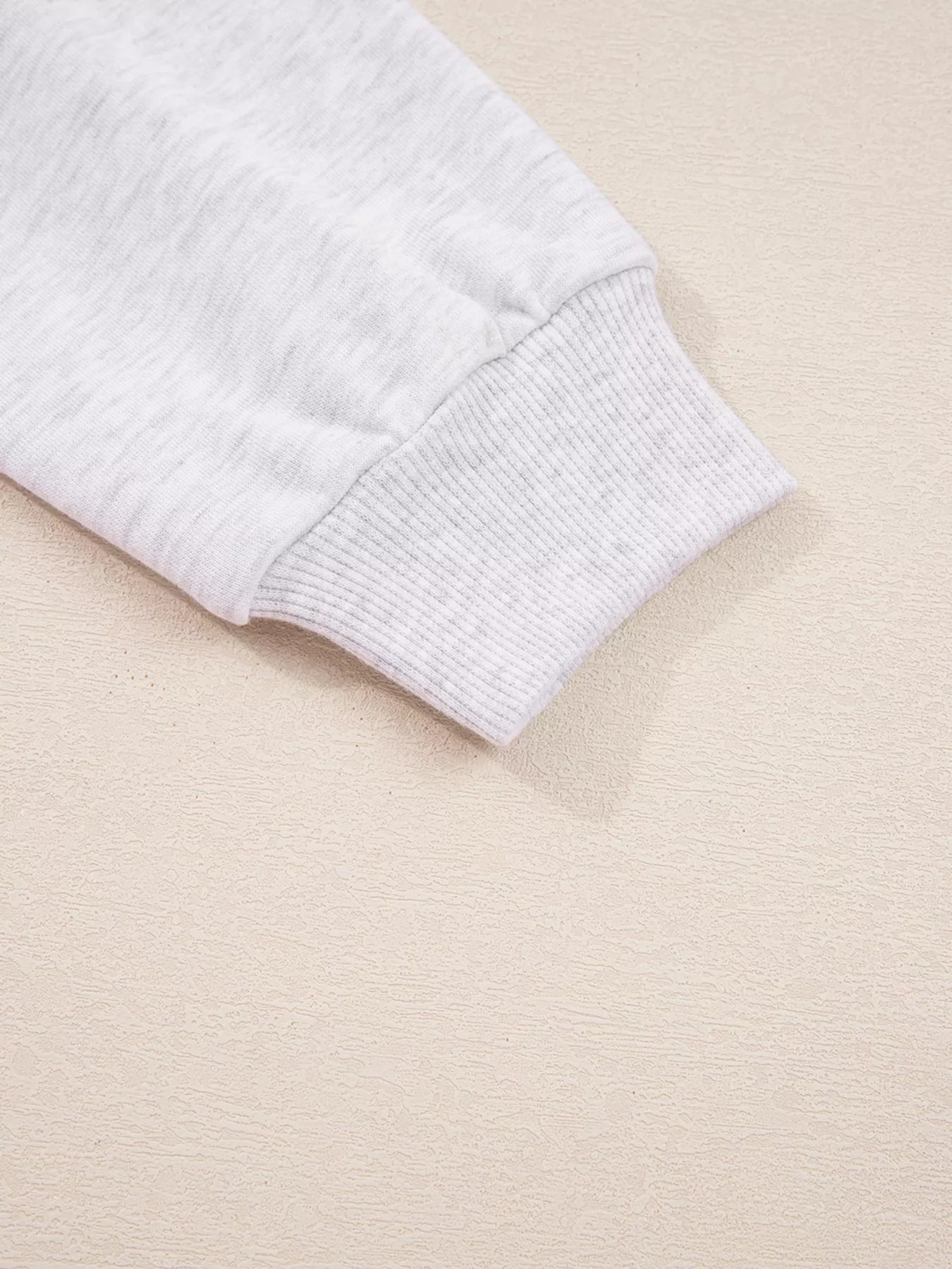 Sarah Express Women's Contrasted Trim Frilled Collar Drop Shoulder Top and Drawstring Pant Set