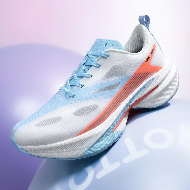 Sarah Express Mens Breathable Soft-soled Cushioned And Abrasion-resistant Mesh Shoes Azure