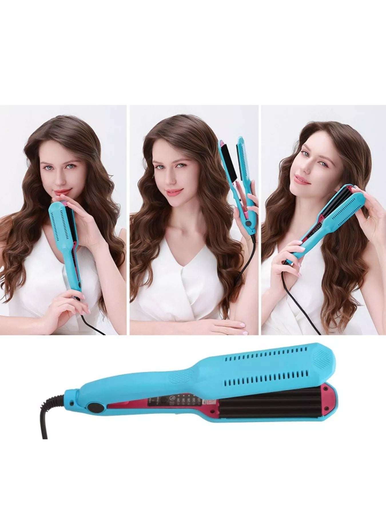Sarah Express 2-in-1 Hair Curler and Straightener - Dual Function Styling Tool