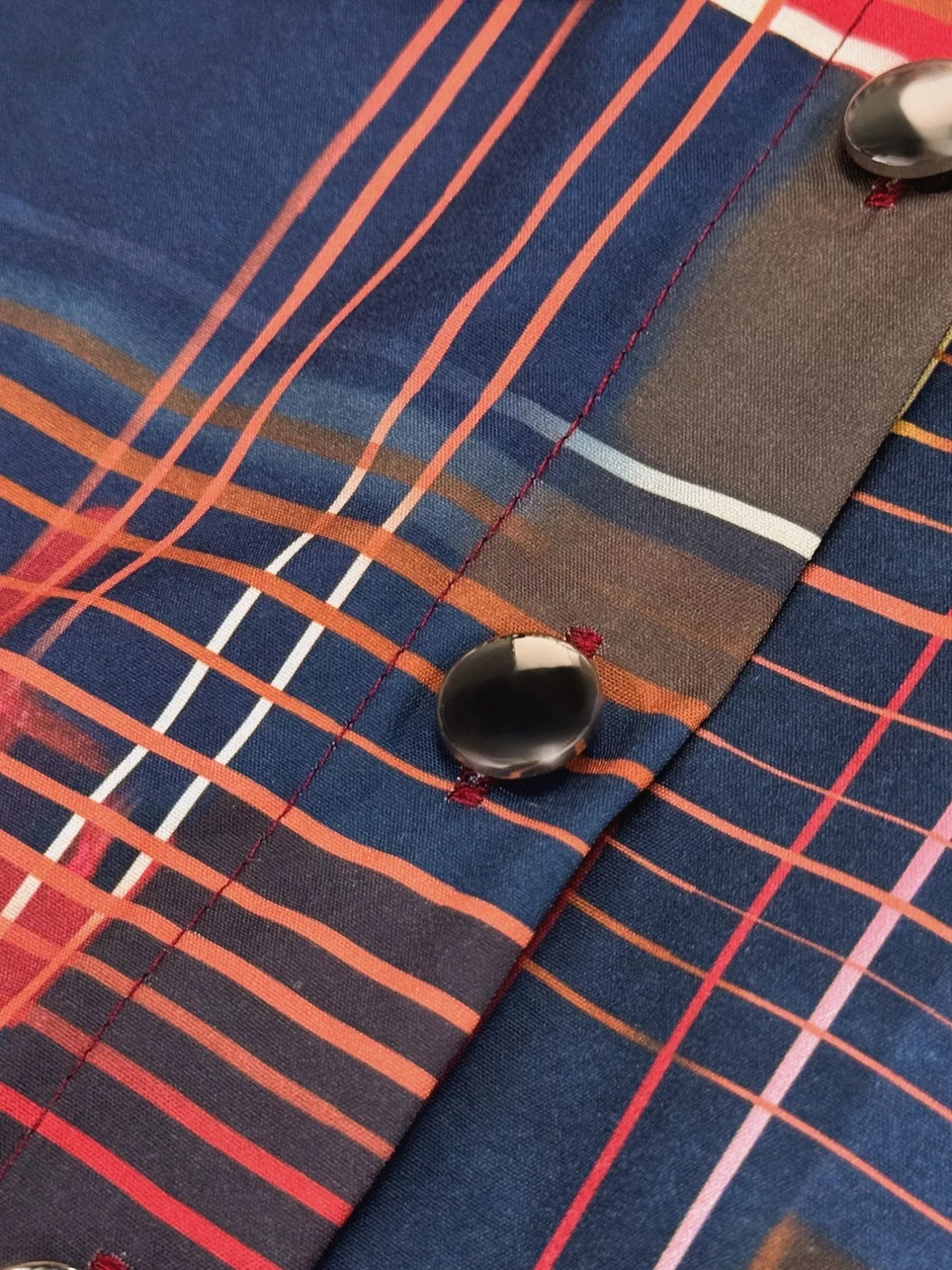 Sarah Express Women's Plaid Long Sleeve Shirt Dress