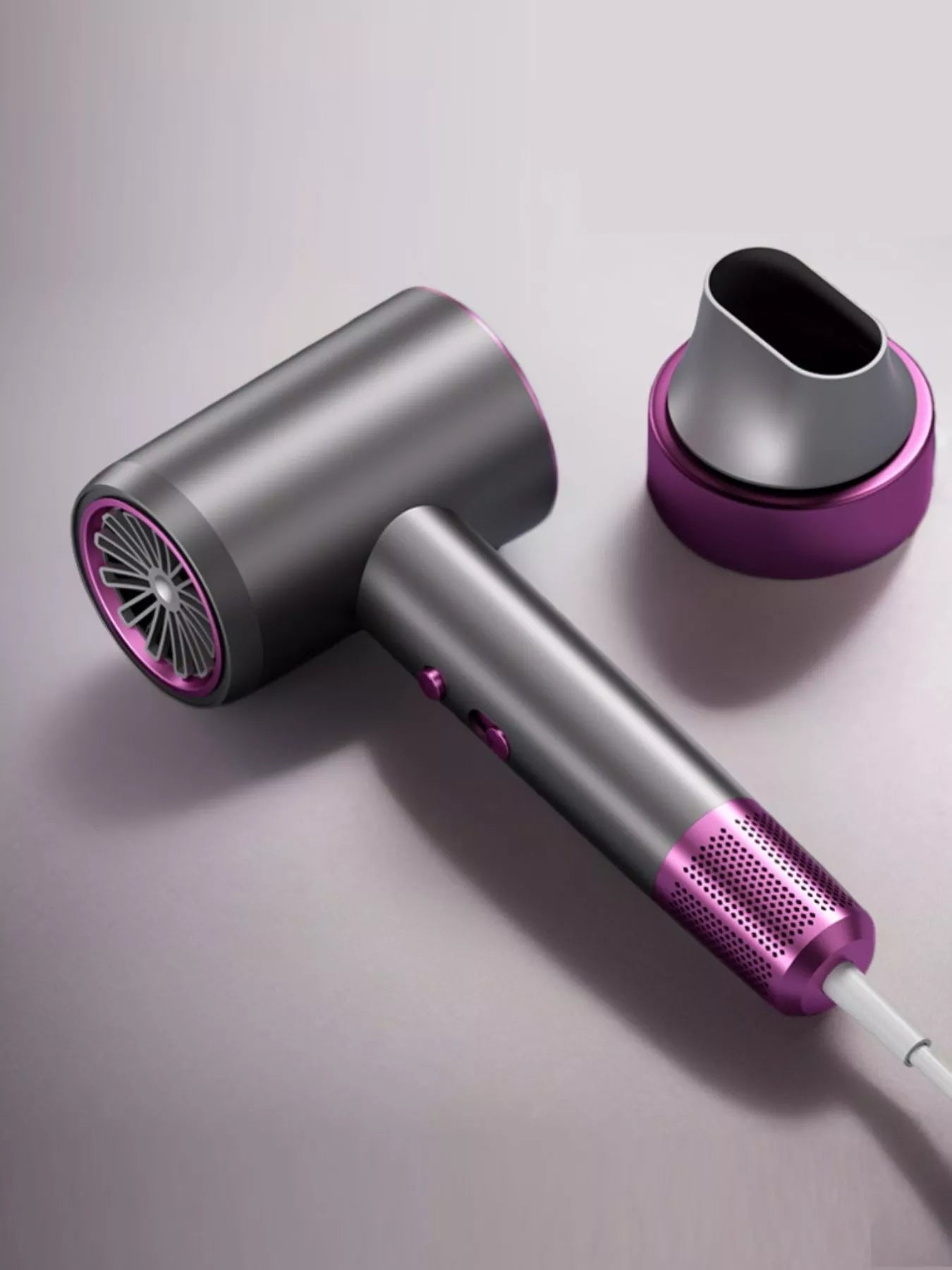 Sarah Express Professional Multi-Speed Hair Dryer with Constant Temperature Control Gray