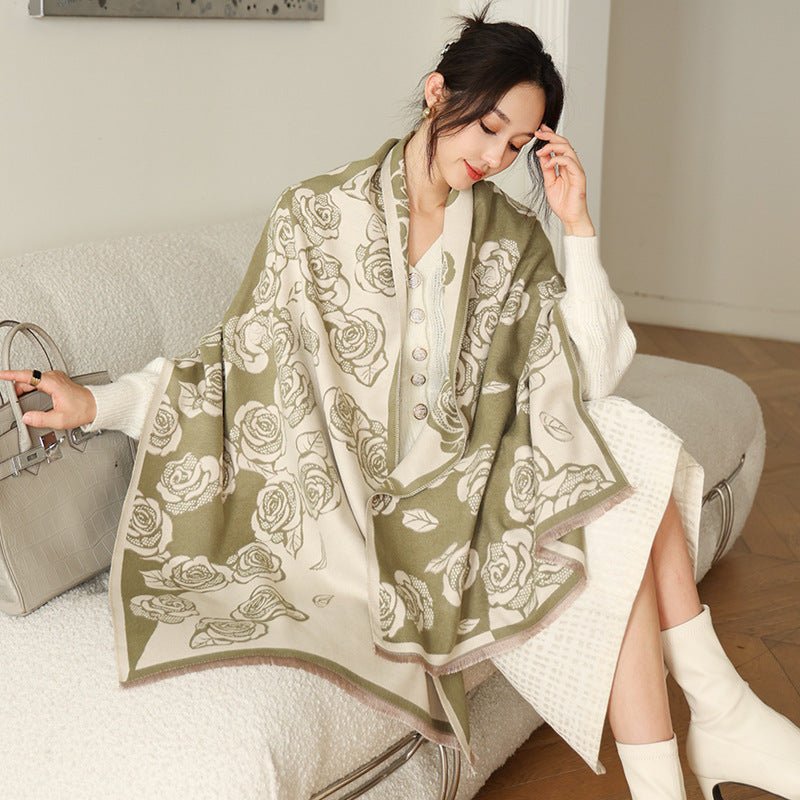 Sarah Express Women's Oversized Imitation Cashmere Winter Scarf Warm Wrap