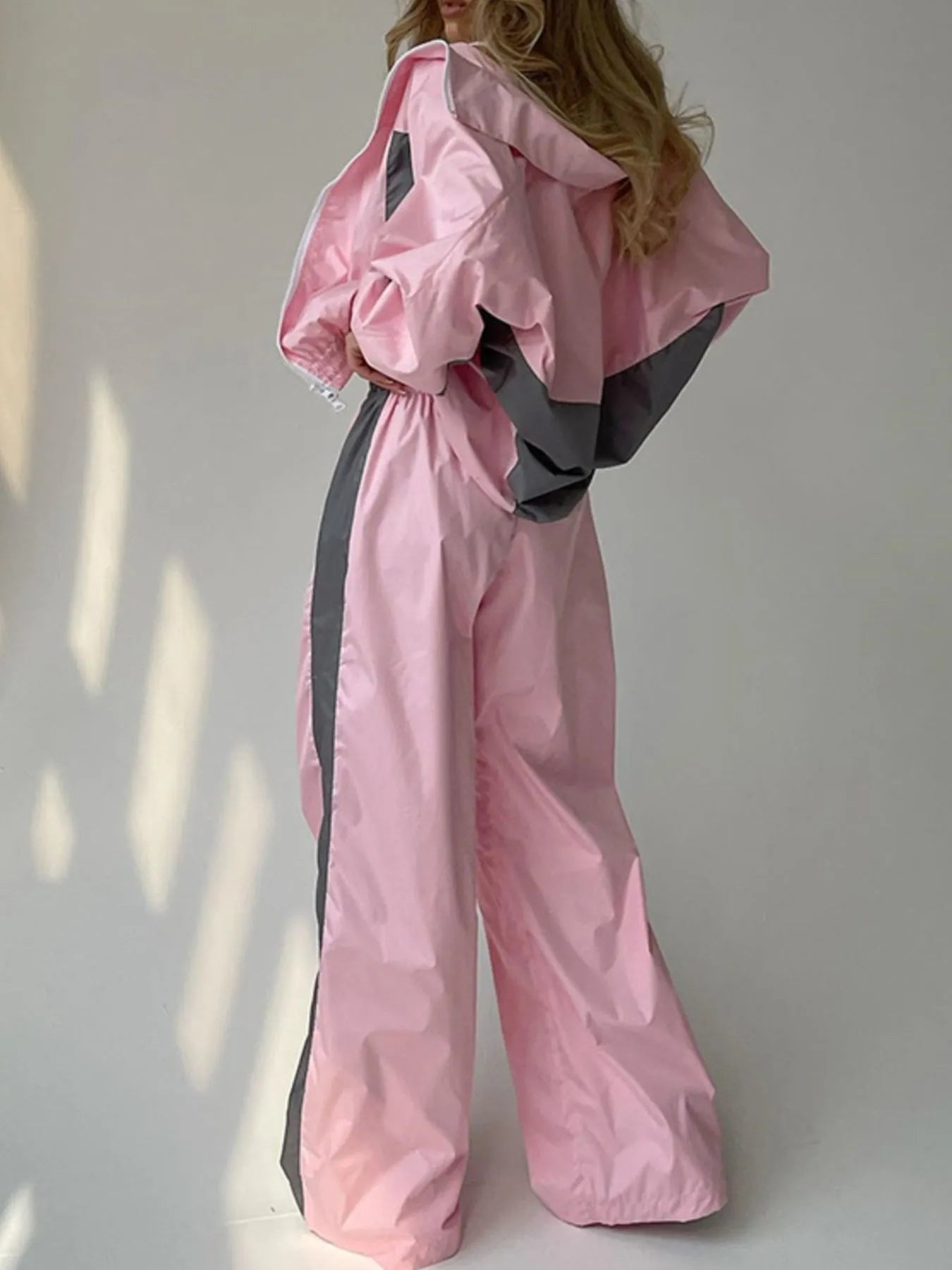 Sarah Express Women's Zip Up Long Sleeve Top and Pants Set