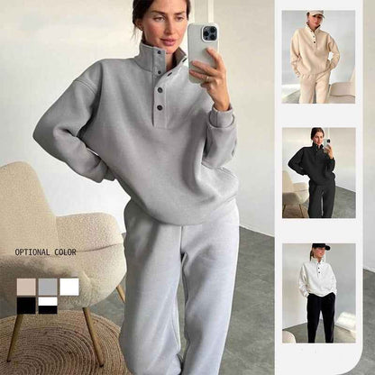 Sarah Express Women's Oversized Hoodie and Jogger Set - 2 Piece Tracksuit Lounge Wear