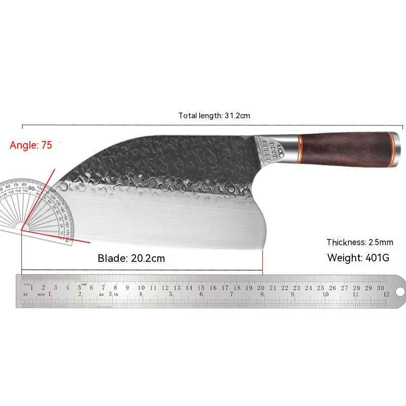Sarah Express Premium Forged Damascus Pattern Chef Knife - Professional Stainless Steel Kitchen Cutlery