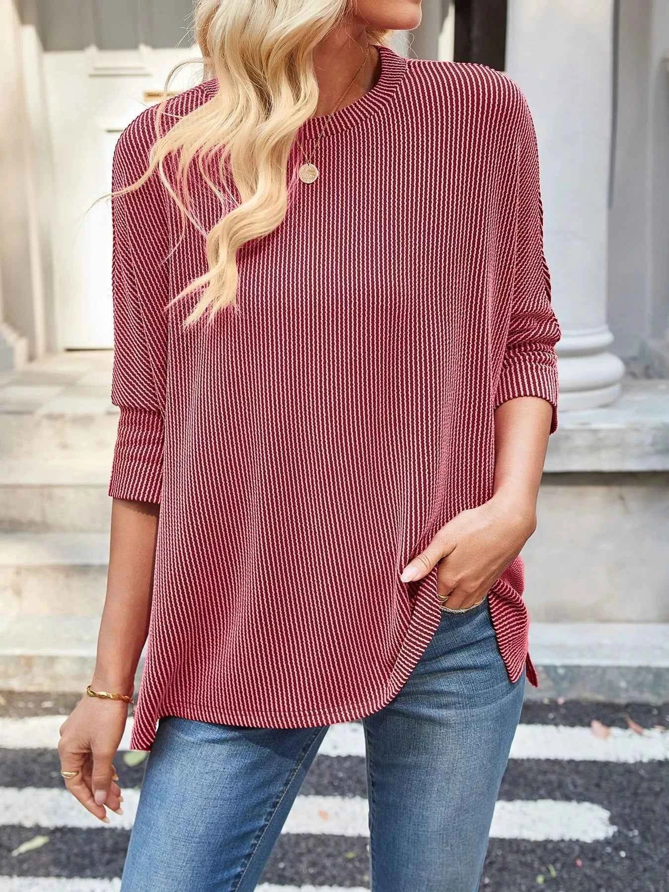 Sarah Express Women's Relaxed Fit Half Sleeve T-Shirt - Casual Oversized Tee