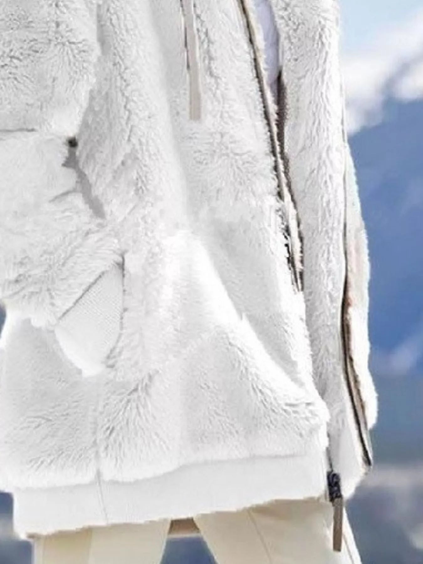 Sarah Express Women's Cozy Fleece Zip-Up Hooded Jacket Plus Size