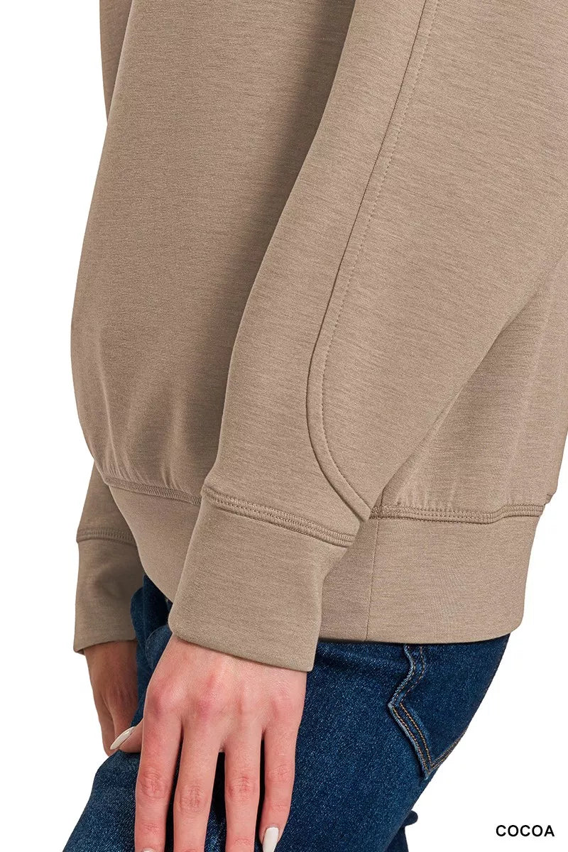 Sarah Express Women's Scuba Round Neck Sweatshirt