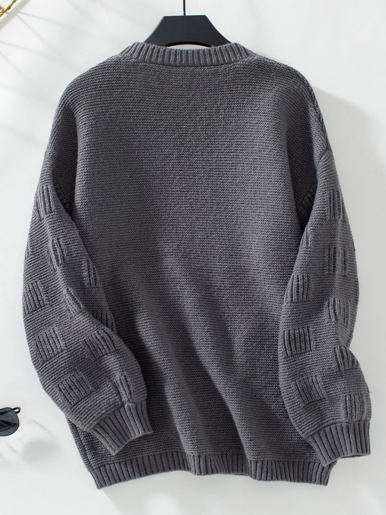 Sarah Express Women's Textured Knit Open Front Cardigan