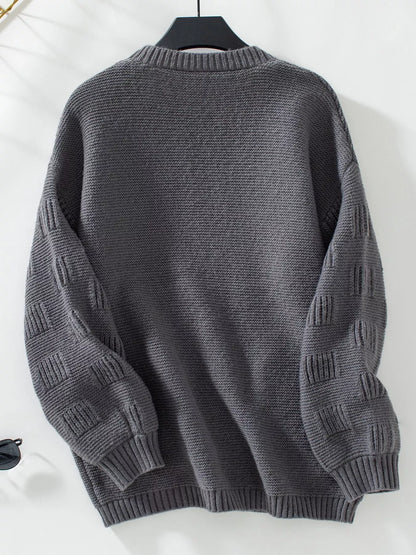 Sarah Express Women's Textured Knit Open Front Cardigan