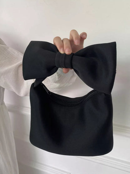 Sarah Express Women's Solid Color Bow Handbag