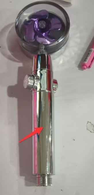 Sarah Express Turbo Propeller Shower Head - 360° High Pressure Water Saving Rainfall Showerhead Purple1