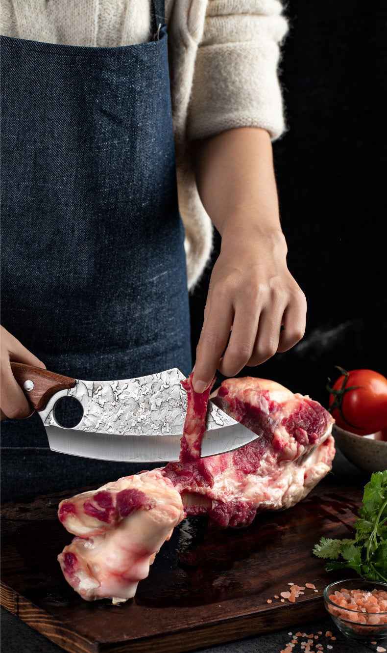 Sarah Express Premium Forged Kitchen Knife - 4CR13MOV Molybdenum Vanadium Steel Chef Knife with Rosewood Handle