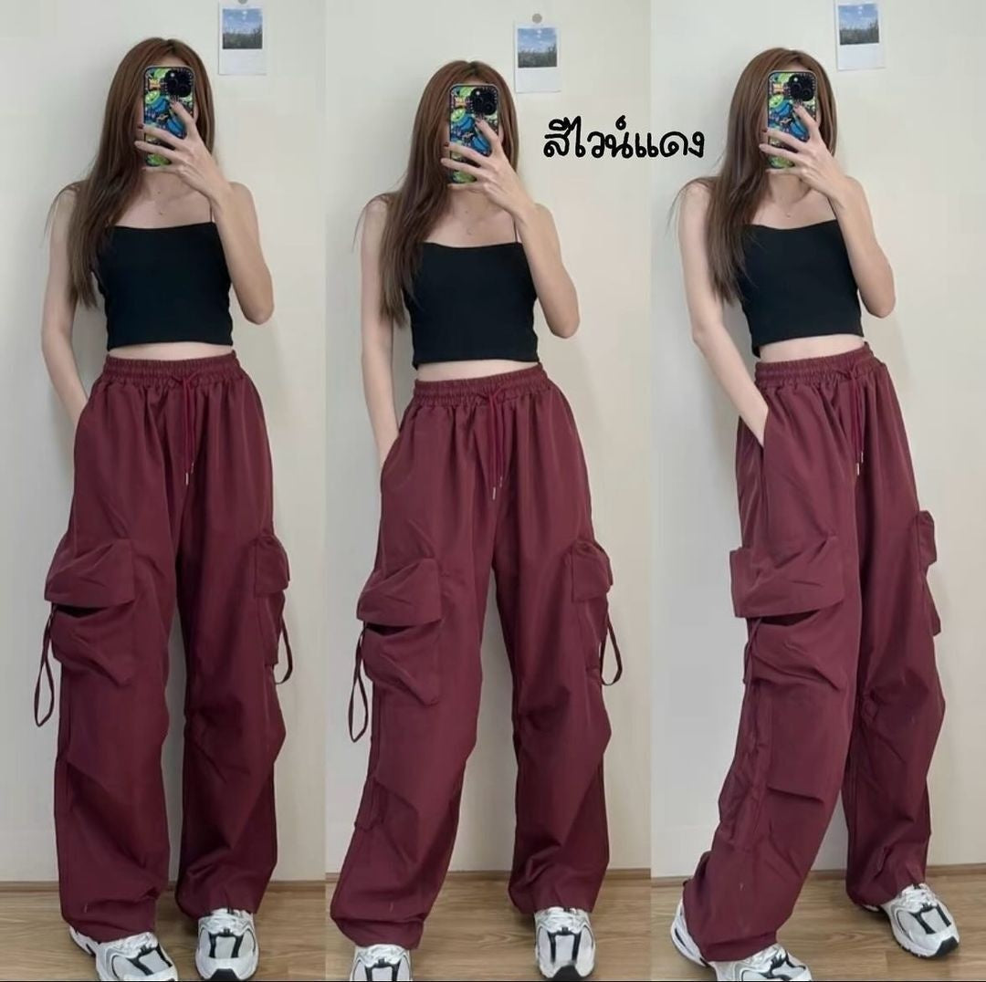 Sarah Express High Waist Quick Drying Retro Casual Pants