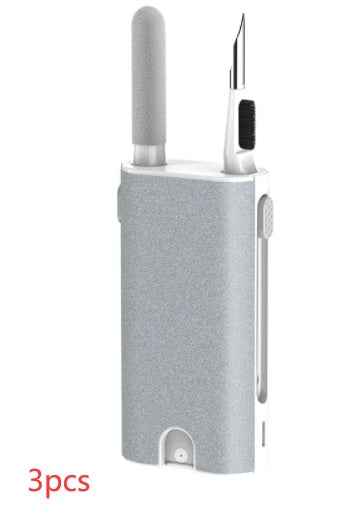 Sarah Express 5-in-1 Screen Cleaner Kit for Phones, Laptops, Tablets & Earbuds - Professional Electronics Cleaning Tools White 3PCS