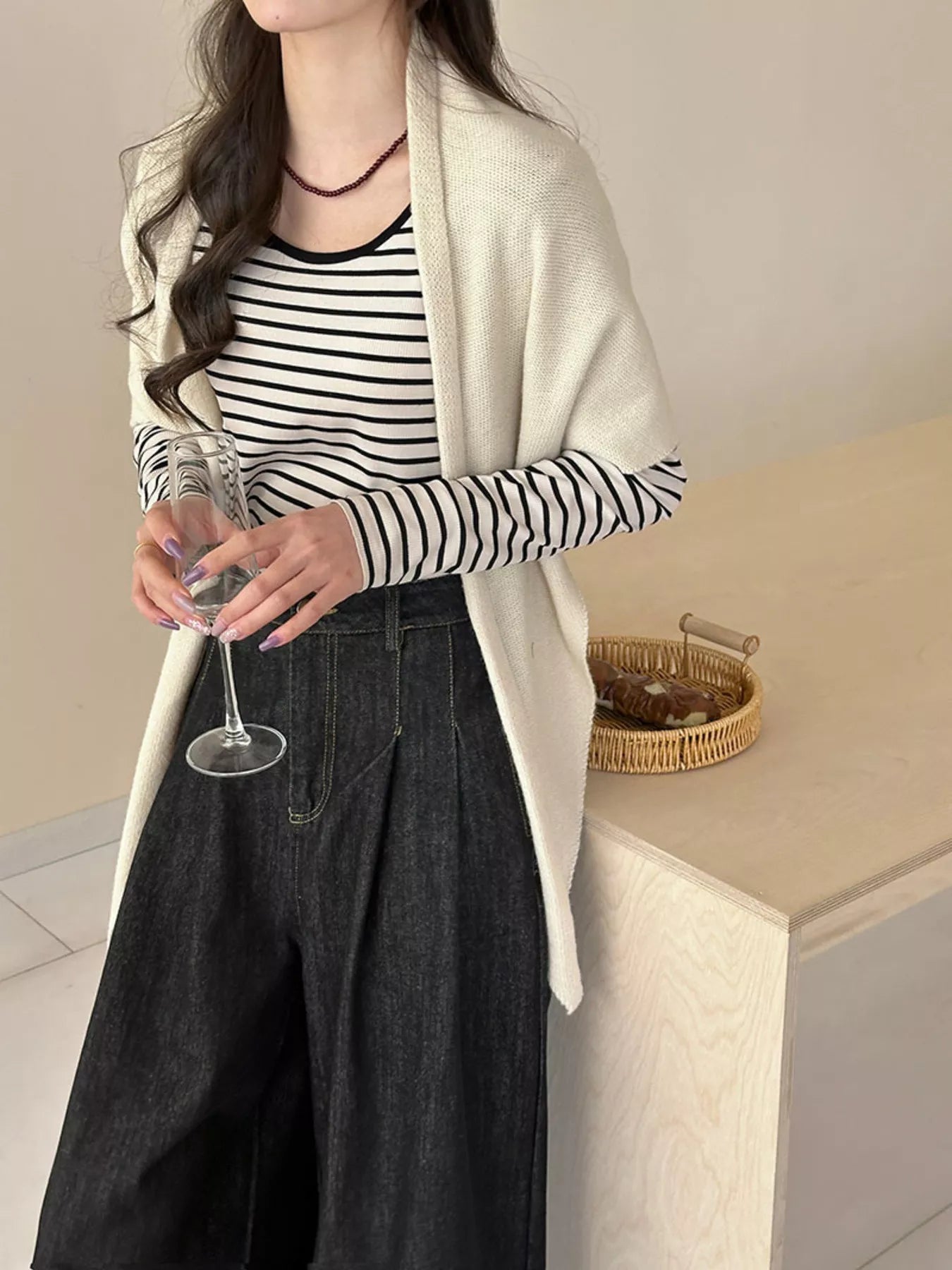 Sarah Express Women's Knitted Solid Color Scarf