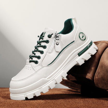 Sarah Express Versatile Mens Chunky Soled Sneakers Beige