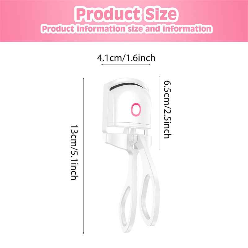 Sarah Express Rechargeable Heated Eyelash Curler USB Electric Temperature Control Portable Mini
