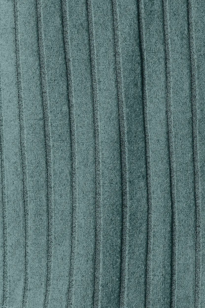 Sarah Express Women's Ribbed Long Sleeve Top with Slit Detail - Basic Bae