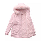 Trendsi Full Size Fur Hooded Warm Winter Parka Outerwear Plus Size