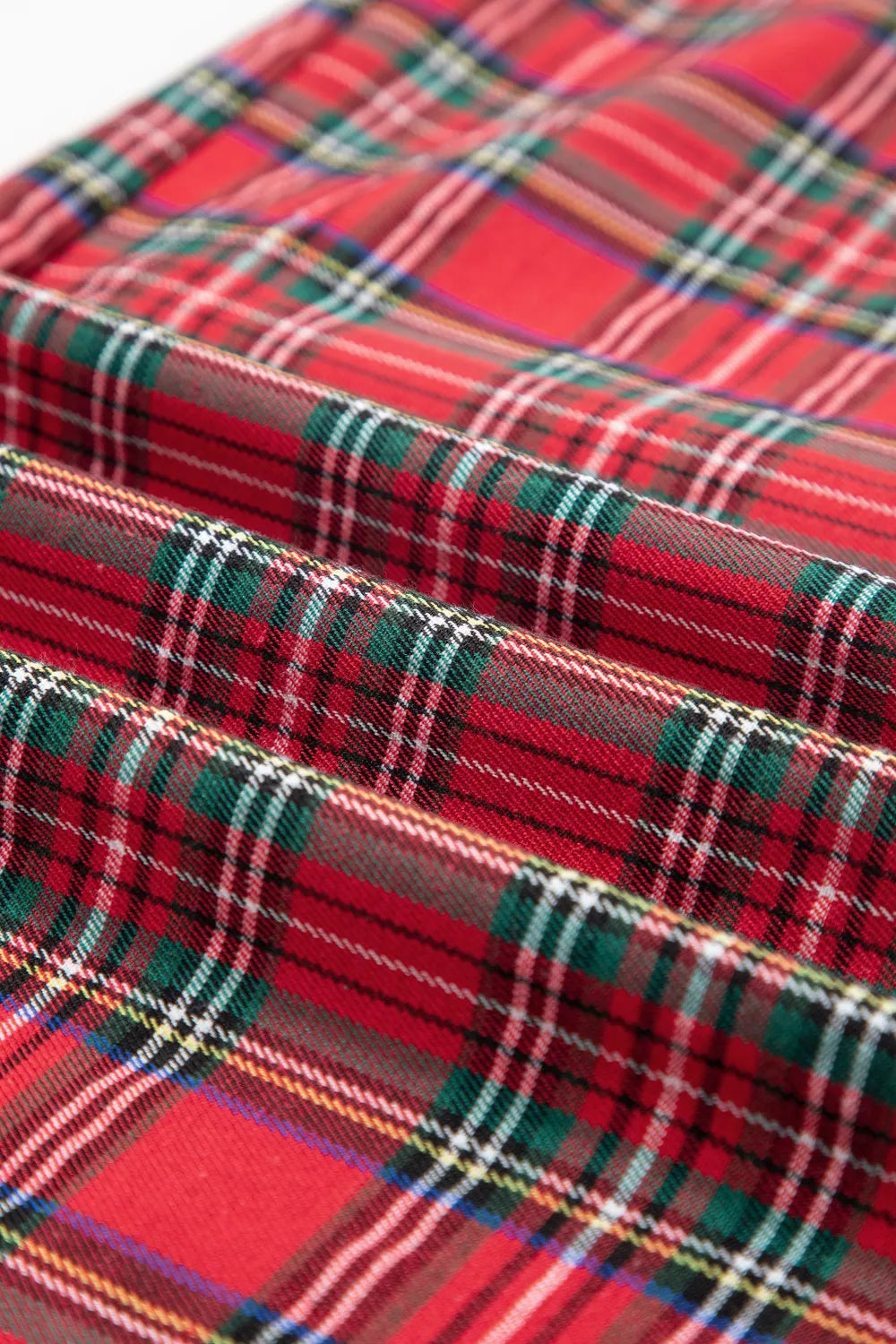 Sarah Express Women's Plaid Wide-Leg Pants