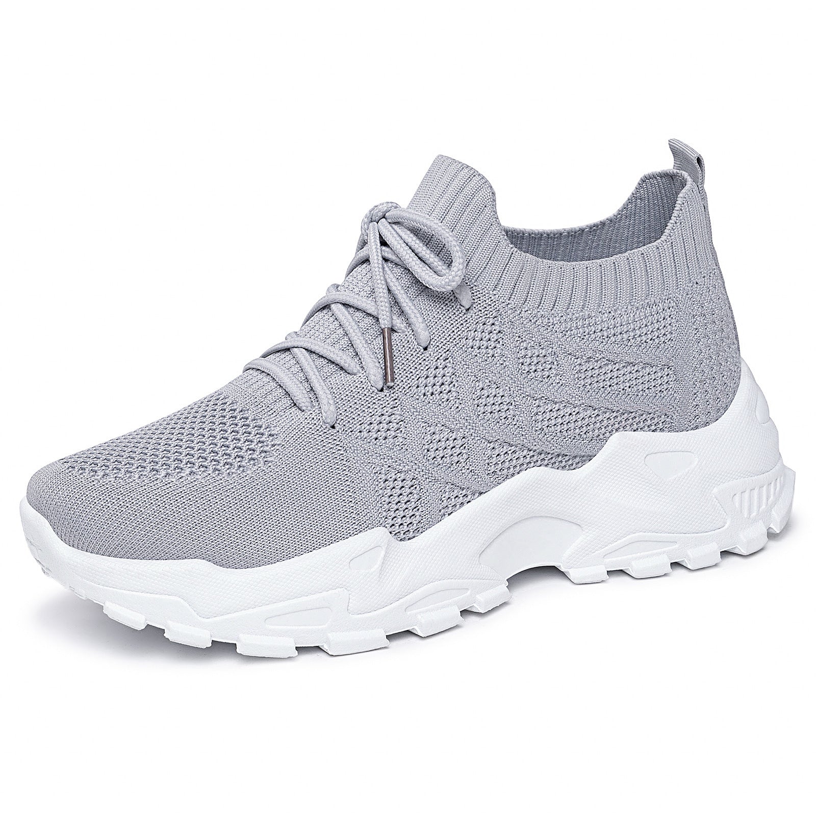 Sarah Express Women's Height Increasing Sneakers - Padded Comfort Dad Shoes with Mesh Lining