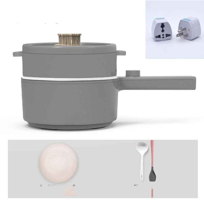 Sarah Express Mini Electric Fondue Frying Pan - Multi-Function Ceramic Glaze Cooker for Steaming, Frying & Stewing Style4