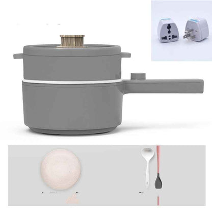 Sarah Express Mini Electric Fondue Frying Pan - Multi-Function Ceramic Glaze Cooker for Steaming, Frying & Stewing Style4