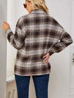 Sarah Express Women's Plaid Button-Up Shirt