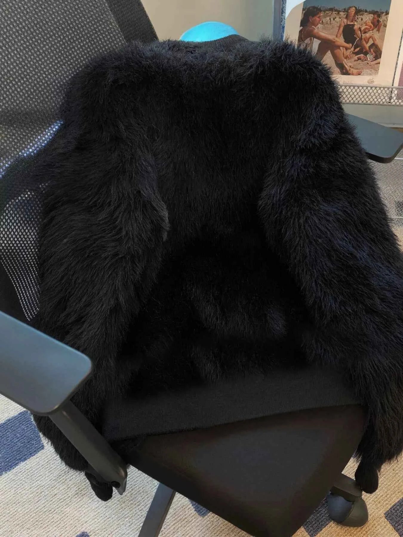 Sarah Express Women's Fuzzy Bow Button Up Cardigan - Cozy Knit Sweater