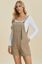 Sarah Express Women’s Plus Size Textured Sleeveless Romper Casual
