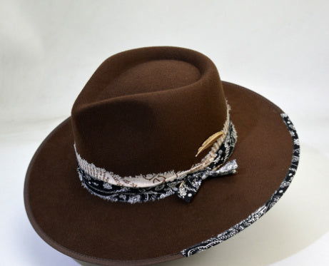 Sarah Express Women's British Wool-Like Felt Hat Bell Crown Elegant Winter