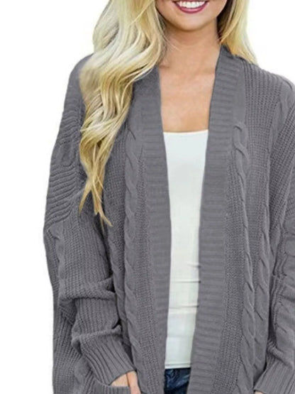 Sarah Express Women's Chunky Knit Open Front Cardigan - Cozy Oversized Plus Size Sweater