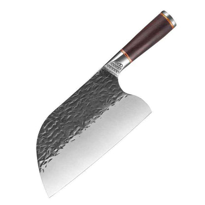 Sarah Express Premium Forged Damascus Pattern Chef Knife - Professional Stainless Steel Kitchen Cutlery Chopper Knife