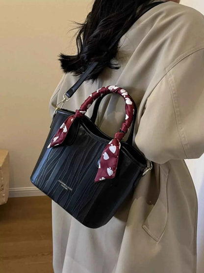 Sarah Express Women's Top Handle Crossbody Bag - Medium PU Leather Handbag