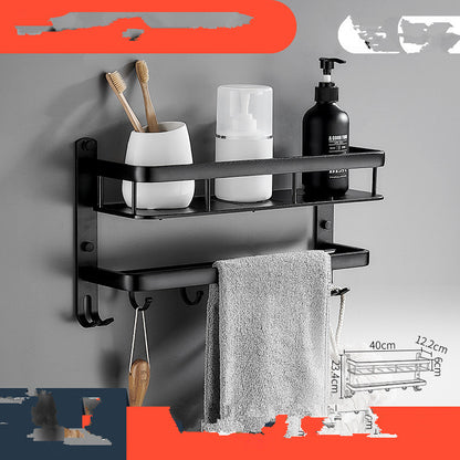Sarah Express Modern Aluminum Bathroom Shelf Organizer - Wall Mounted Storage Rack Single layer
