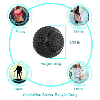 Sarah Express Vibrating Massage Ball - 4-Speed Electric Muscle Recovery Therapy Ball