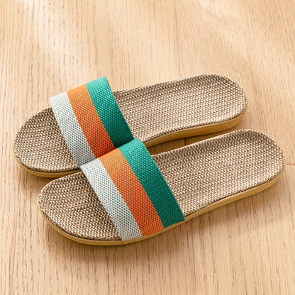 Sarah Express Breathable Linen Slippers - Deodorizing Sweat-Absorbing Indoor Outdoor Slides