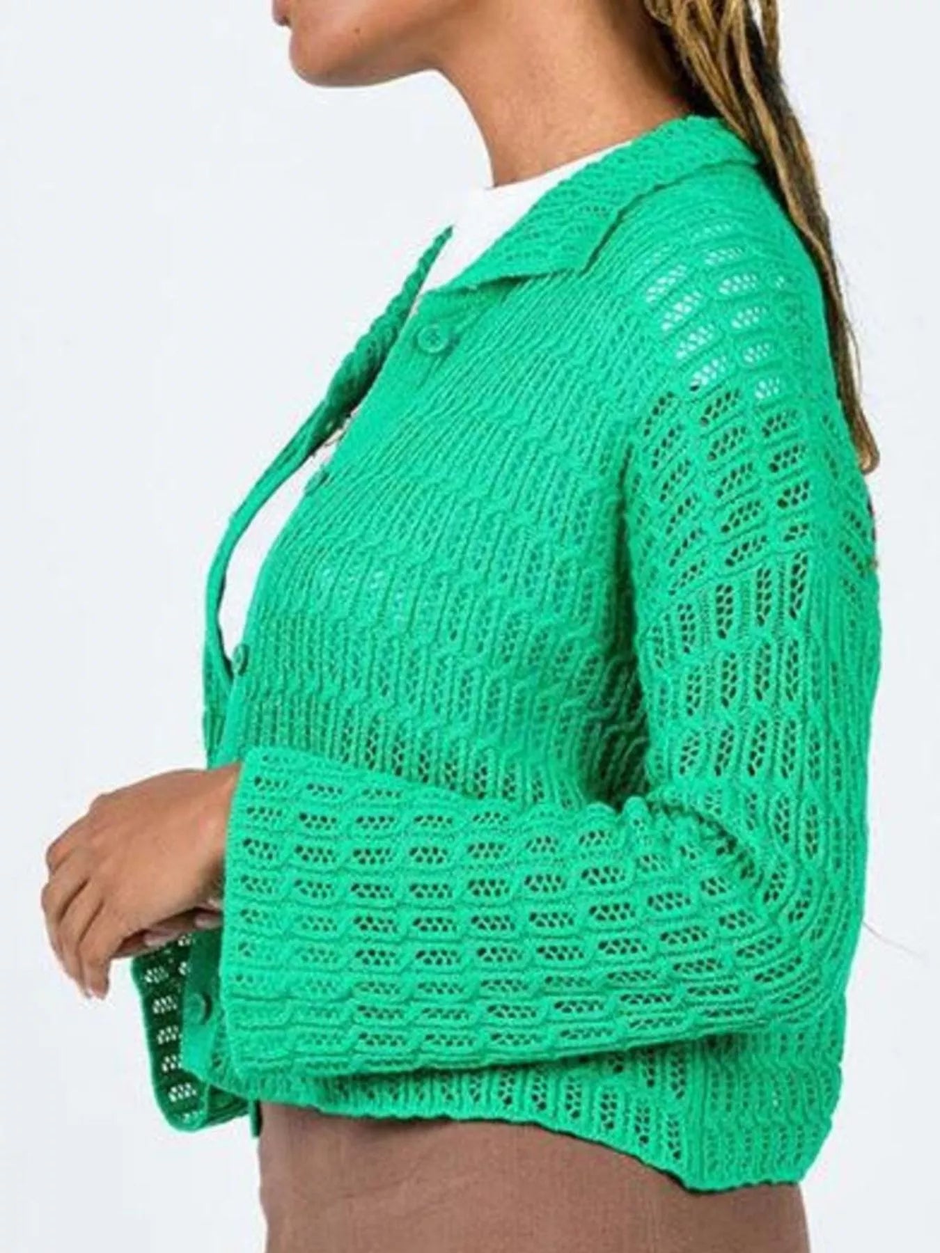 Sarah Express Women's Knit Button-Down Cardigan