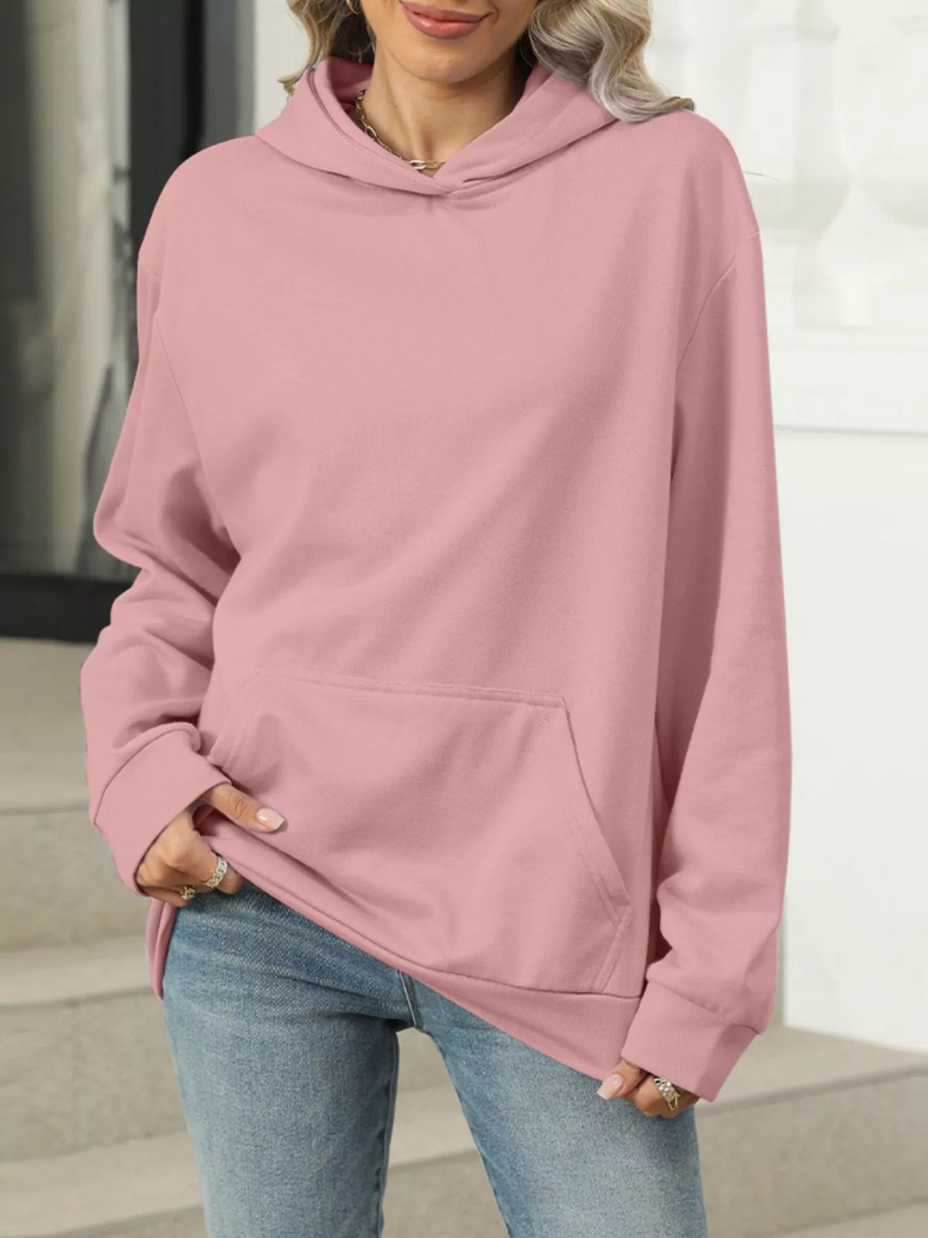 Sarah Express Women's Kangaroo Pocket Long Sleeve Hoodie