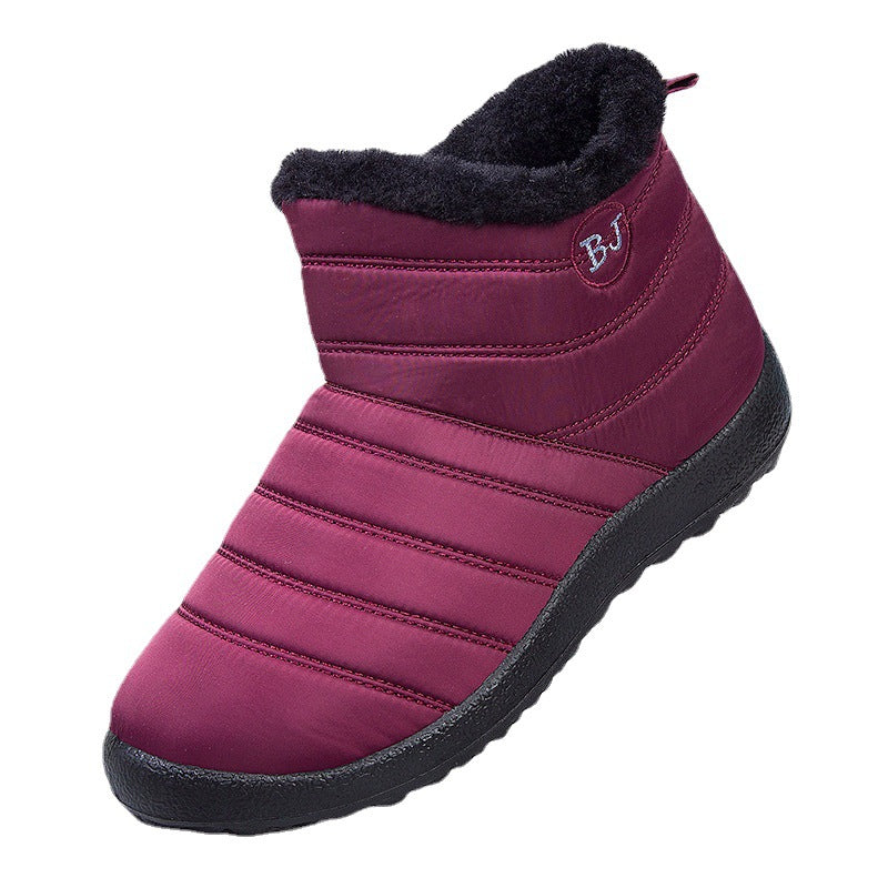 Sarah Express Women's Waterproof Mid-Calf Snow Boots | Wool-Lined Zip Winter Boots