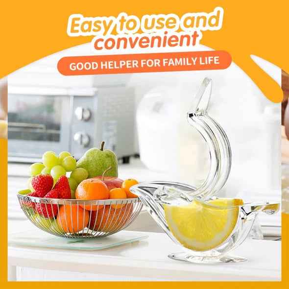 Sarah Express Bird Shape Lemon Juicer - Premium Acrylic Manual Citrus Squeezer Kitchen Gadget