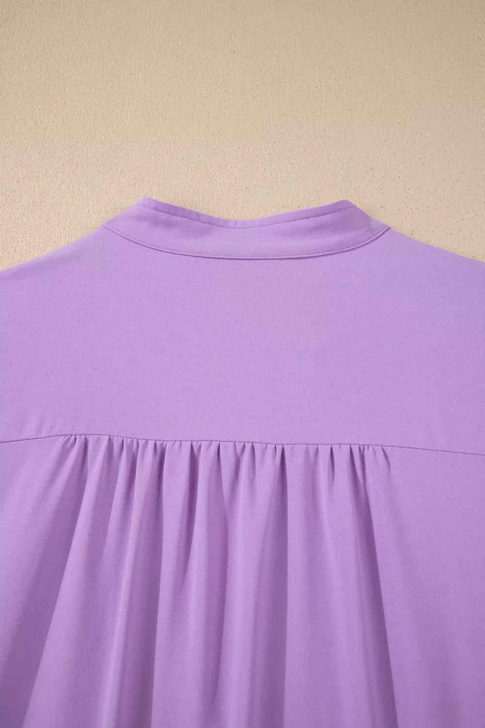 Sarah Express Women's V-Neck Puff Sleeve Blouse - Summer Fashion Top